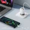 XO hálózati töltő CE21 PD 30W 1x USB-C 1x USB fehér + kábel USB-C - Lightning - 3. kép