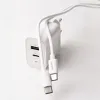 Maxlife MXTC-06-30AC PD QC töltő 1x USB-C 1x USB 30W fehér + USB-C - USB-C kábel 60W - 1. kép