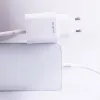 Maxlife MXTC-06-30AC PD QC töltő 1x USB-C 1x USB 30W fehér + USB-C - USB-C kábel 60W - 3. kép