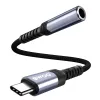 BWOO audio adapter kábel BZ47 aux 3,5 mm to USB-C fekete - 0. kép