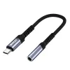 BWOO audio adapter kábel BZ47 aux 3,5 mm to USB-C fekete - 3. kép