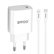 BWOO 20W fali töltő CDA159 USB-C - Lightning kábellel