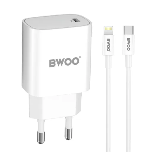 BWOO 20W fali töltő CDA159 USB-C - Lightning kábellel