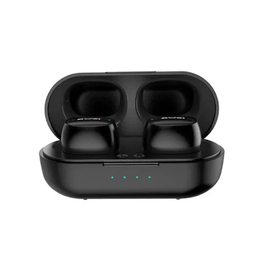 Awei TWS T13 bluetooth fülhallgató és powerbank fekete