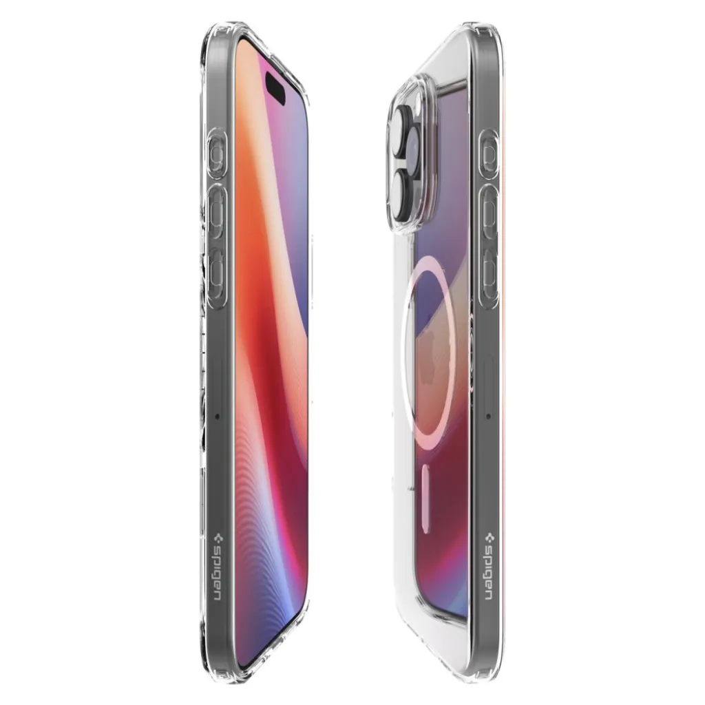  Apple iPhone 16 Pro Max Átlátszó Spigen Liquid Crystal Mag Magsafe tok - 7