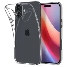 Spigen Liquid Crystal tok iPhone 16-ra - átlátszó