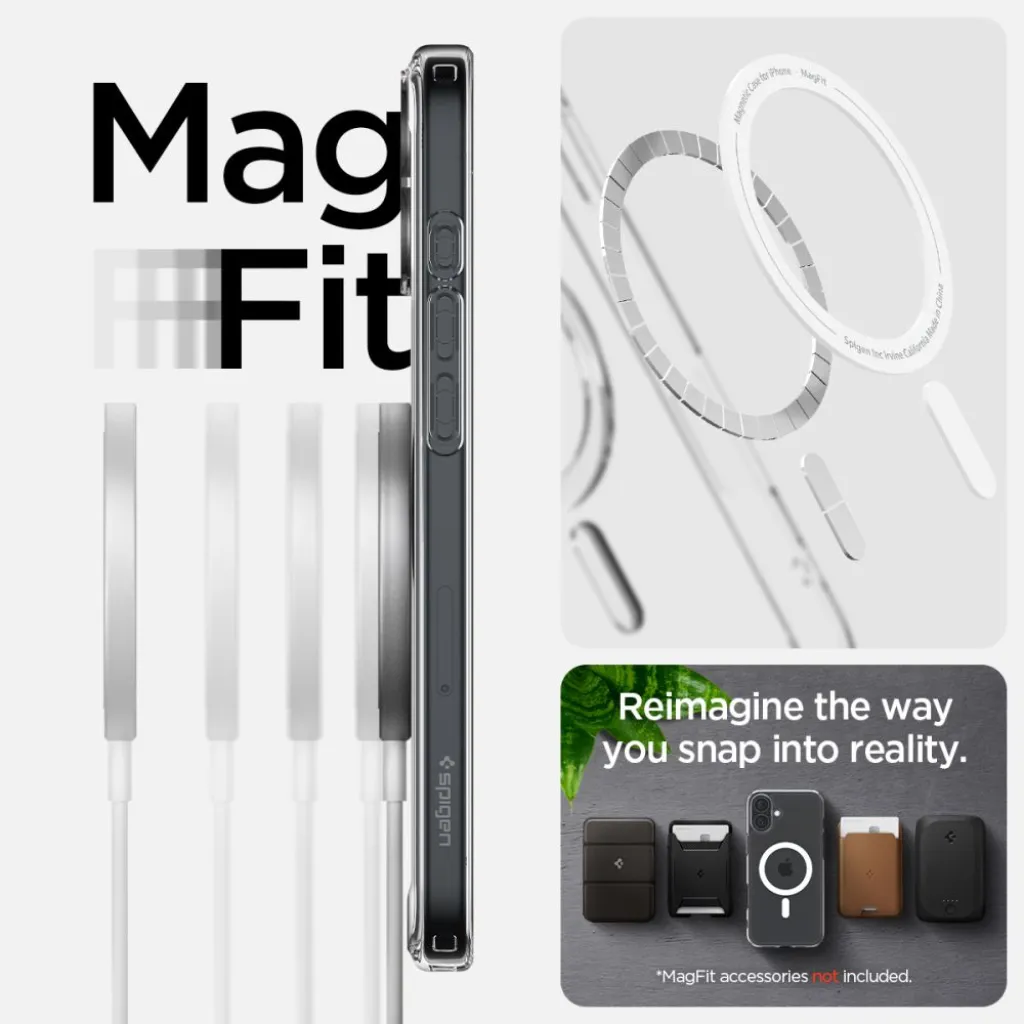  iPhone 16 Plus Fehér Spigen Ultra Hybrid Mag Magsafe Tok - 13
