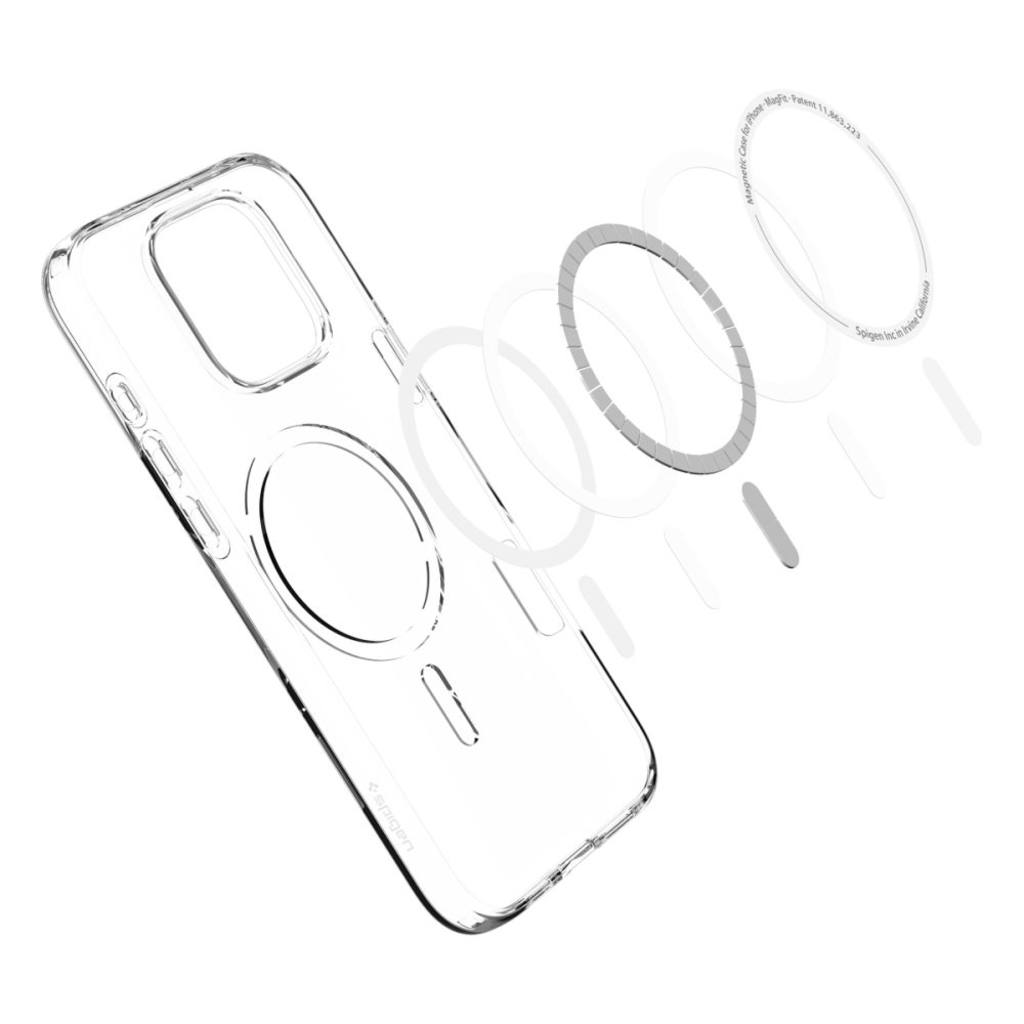  iPhone 16 Pro Átlátszó Spigen Liquid Crystal Mag Magsafe tok - 8