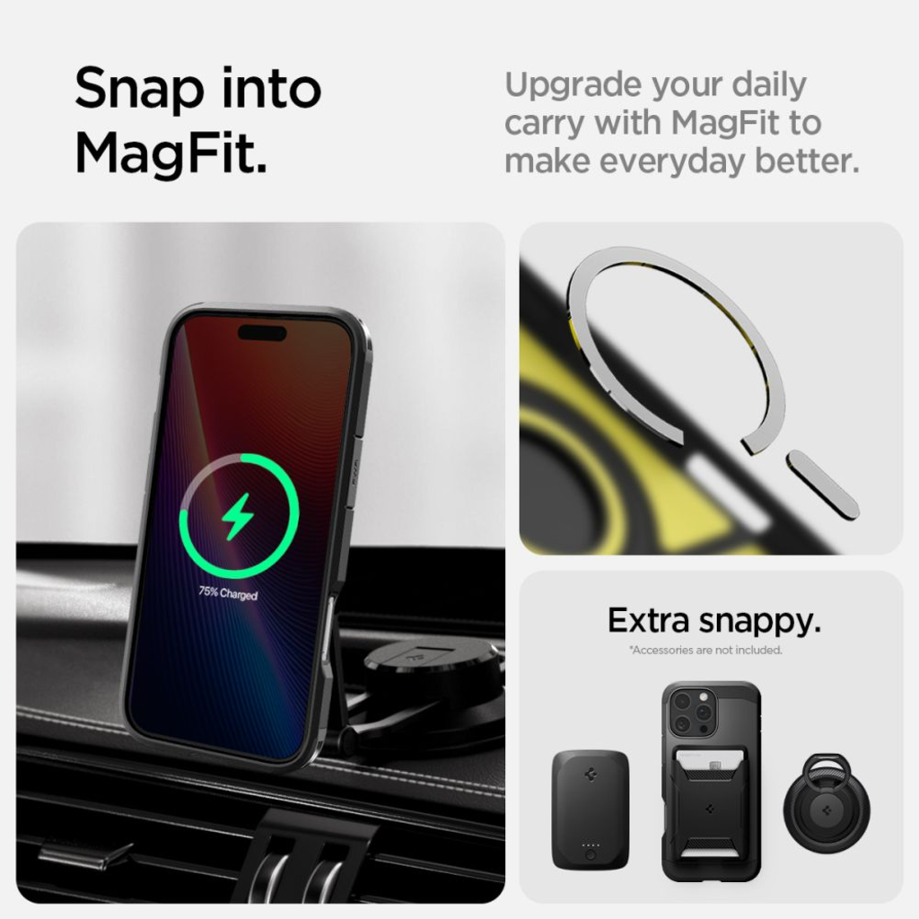  Iphone 16 Pro Fekete Spigen Tough Armor Mag Magsafe Tok - 12