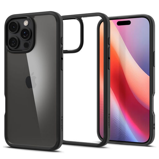 Spigen Ultra Hybrid Iphone 16 Pro Matt Fekete Tok