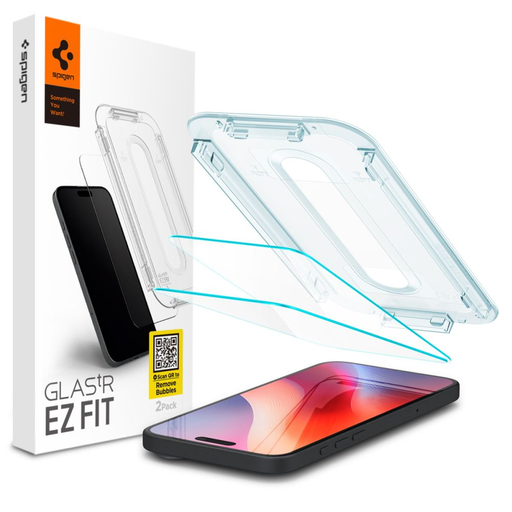 Edzett üveg SPIGEN GLAS.TR ”EZ FIT” 2-Pack iPhone 16 Pro üvegfólia Edzett üveg SPIGEN GLAS.TR ”EZ FIT” 2-Pack iPhone 16 Pro üvegfólia