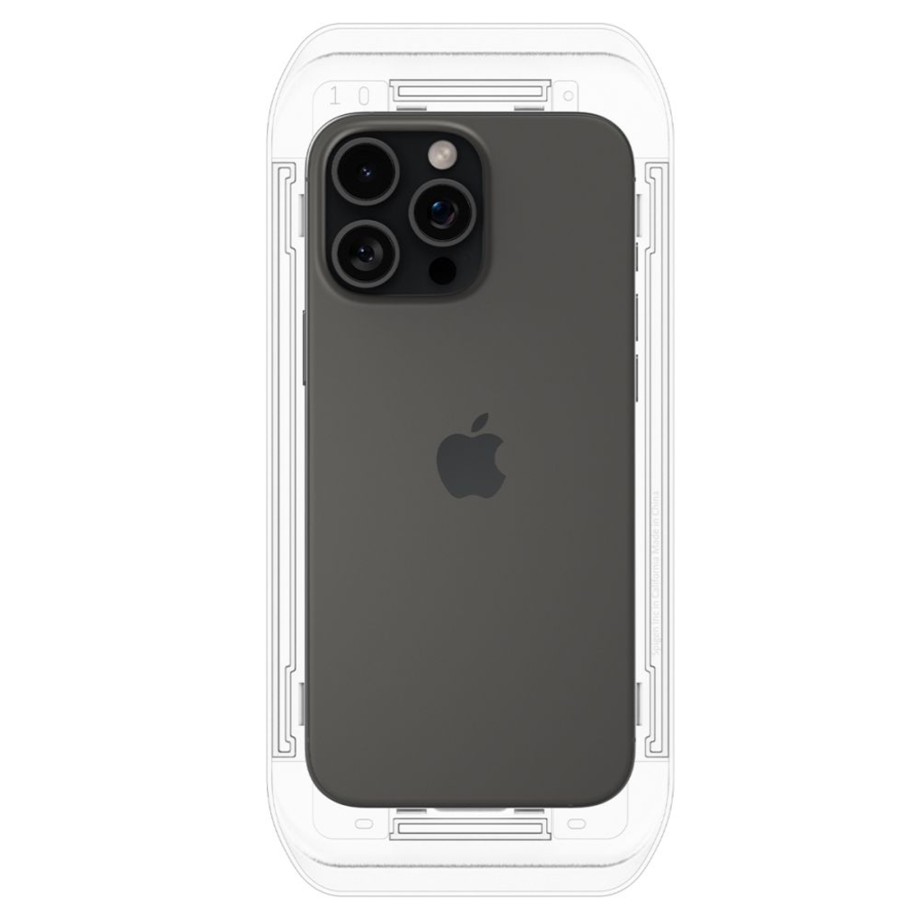 Edzett üveg SPIGEN GLAS.TR ”EZ FIT” 2-Pack iPhone 16 Pro / 17 / 17 Pro  üvegfólia - 8