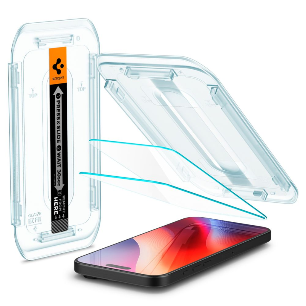 Edzett üveg SPIGEN GLAS.TR ”EZ FIT” 2-Pack iPhone 16 Pro / 17 / 17 Pro  üvegfólia - 9