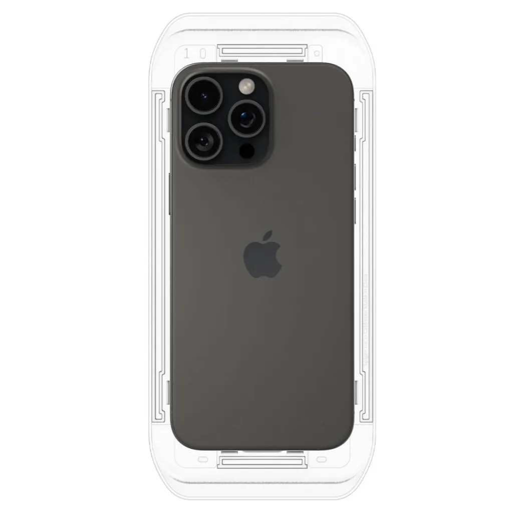 SPIGEN GLAS.TR „EZ FIT” 2-PACK IPHONE 16 PRO / 17 / 17 PRO PRIVACY üvegfólia - 8