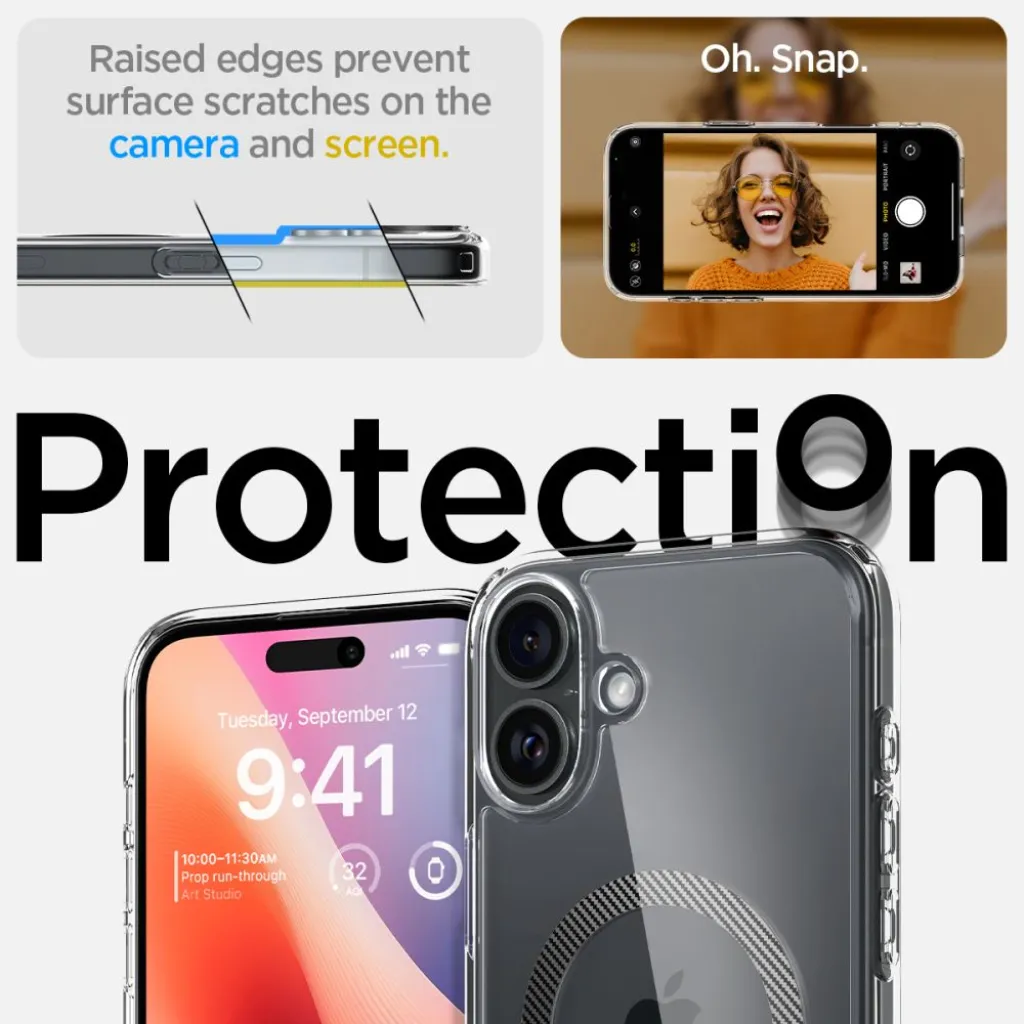  iPhone 16 Carbon Fiber Spigen Ultra Hybrid Mag Magsafe tok - 8