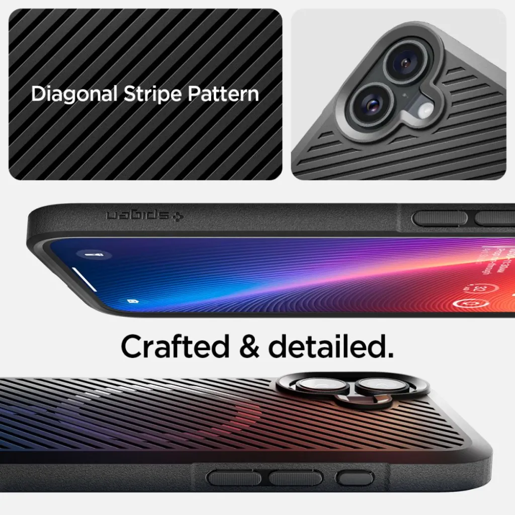  iPhone 16 Matt Fekete Spigen Core Armor Mag Magsafe tok - 7