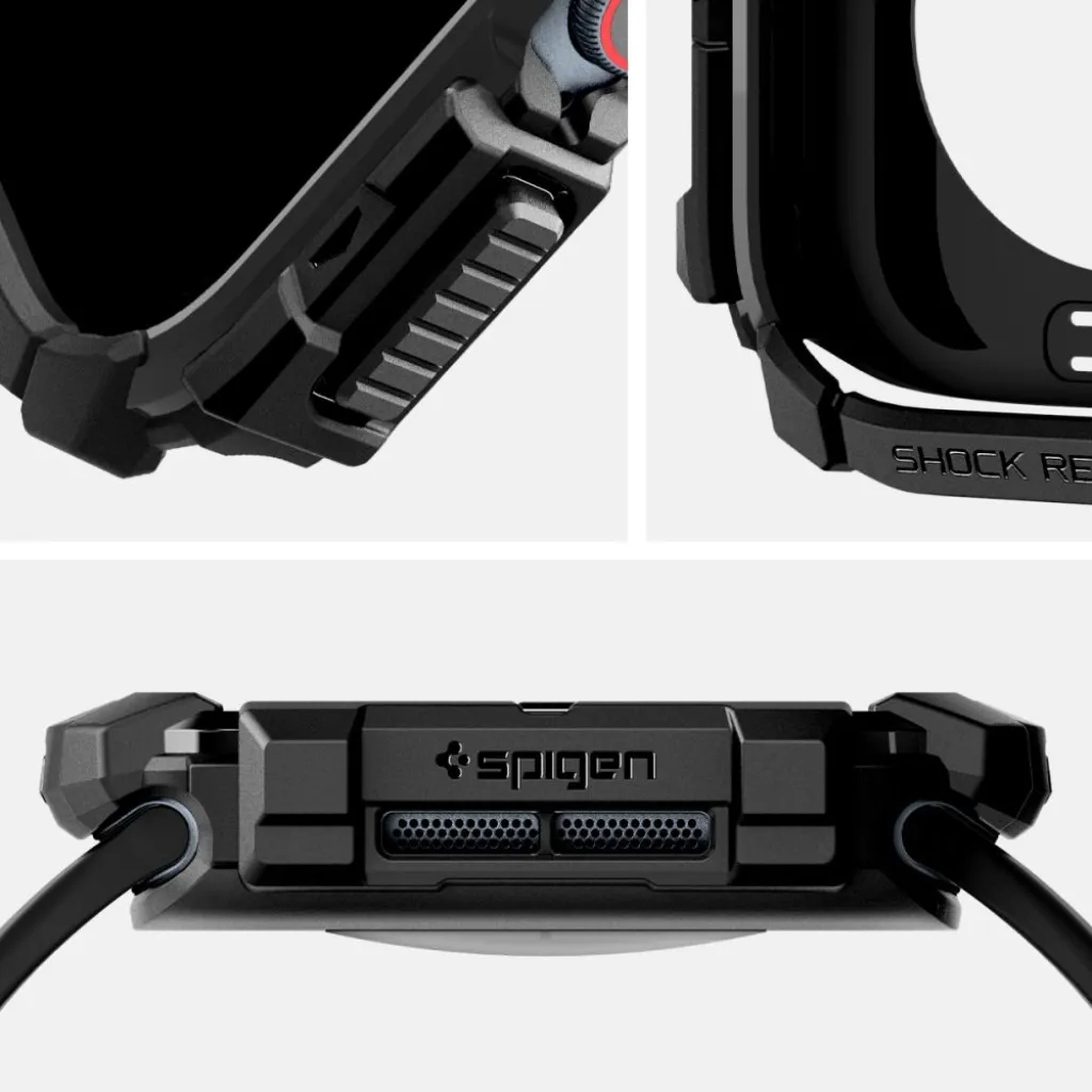  Apple Watch 10/11 (42 mm) Matt Fekete SPIGEN Rugged Armor tok - 9