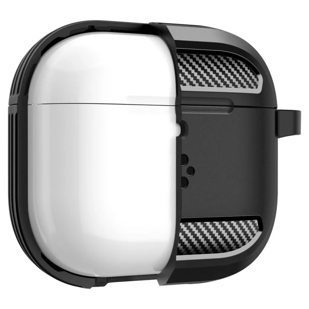  Apple Airpods 4 Fekete Spigen Rugged Armor Tok - 7