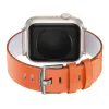 Benks Vintage Bőr Szíj Apple Watch 42/44/45/49 narancs - 0. kép