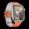 Benks Vintage Bőr Szíj Apple Watch 42/44/45/49 narancs - 3. kép