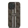 GUESS tok iPhone 16 Pro kompatibilis MagSafe GUHMP16LP4RPSW (4G Printed Stripes) barna - 4. kép