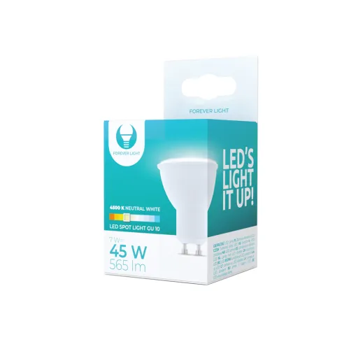 LED Izzó GU10 7W 230V 4500K 565lm Forever Light