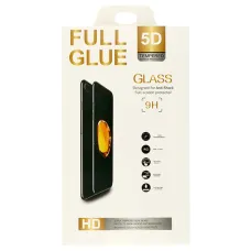 Edzett üveg Full Glue 5D IPHONE 16 FEKETE üvegfólia