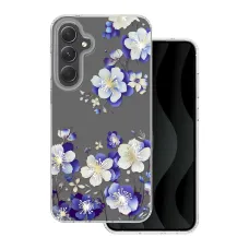 IMD nyomtatott tok Samsung Galaxy A55 5G-hez, virágos