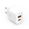 XO fali töltő CE12 PD QC3.0 20W 1x USB 1x USB-C fehér + USB-C - USB-C kábel - 0. kép