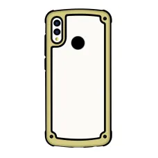 Puzdro Solid Frame PC s TPU rámom pre Huawei Y7 2019 / Y7 Prime 2019 zlaté Puzdro Solid Frame PC s TPU rámom pre Huawei Y7 2019 / Y7 Prime 2019 zlaté