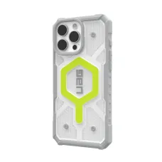 Case (UAG) Urban Armor Gear Pathfinder Clear, MagSafe kompatibilis tok, IPHONE 16 Pro Max aktív neon