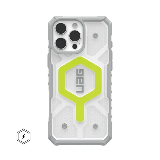 Case (UAG) Urban Armor Gear Pathfinder Clear kompatibilis MagSafe-fel az iPhone 16 Pro Max jégtok