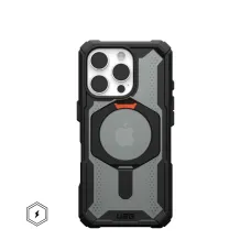 Case (UAG) Urban Armor Gear Plasma XTE kompatibilis MagSafe-fel iPhone 16 Pro fekete / narancssárga tok