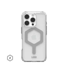 (UAG) Urban Armor Gear Plyo tok MagSafe kompatibilis iPhone 16 Pro jég / ezüst