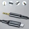 Choetech AUX008 USB-C / mini jack 3,5mm kábel 2 m - fekete - 1. kép