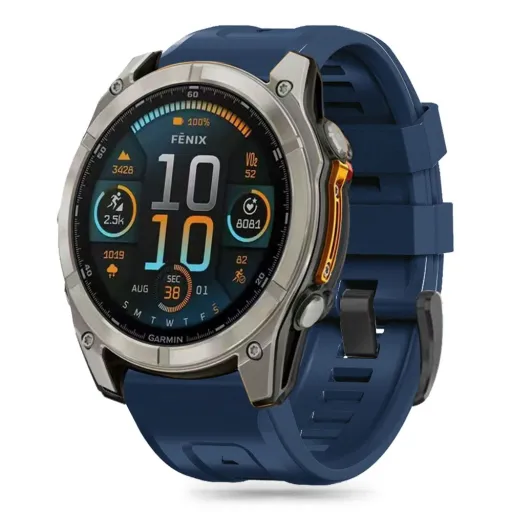Tech-protect Silicone Garmin Fenix 5 / 6 / 6 Pro / 7 / 8 (47 Mm) / E Navy Blue