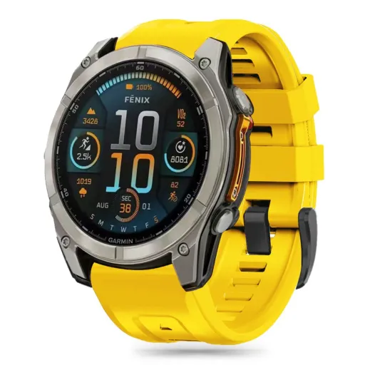 Tech-protect Silicone Garmin Fenix 5 / 6 / 6 Pro / 7 / 8 (47 Mm) / E Sárga