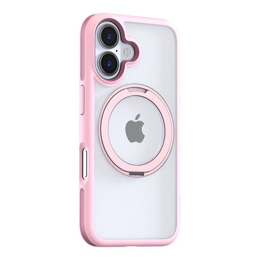 Etui Torras Ostand R Fusion tok iPhone 16-hoz (Rózsaszín) Etui Torras Ostand R Fusion tok iPhone 16-hoz (Rózsaszín)