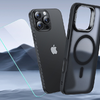 iPhone 16 Pro ESR classic hybrid halolock Magsafe edzett üveg hátlappal frosted fekete tok - 4. kép