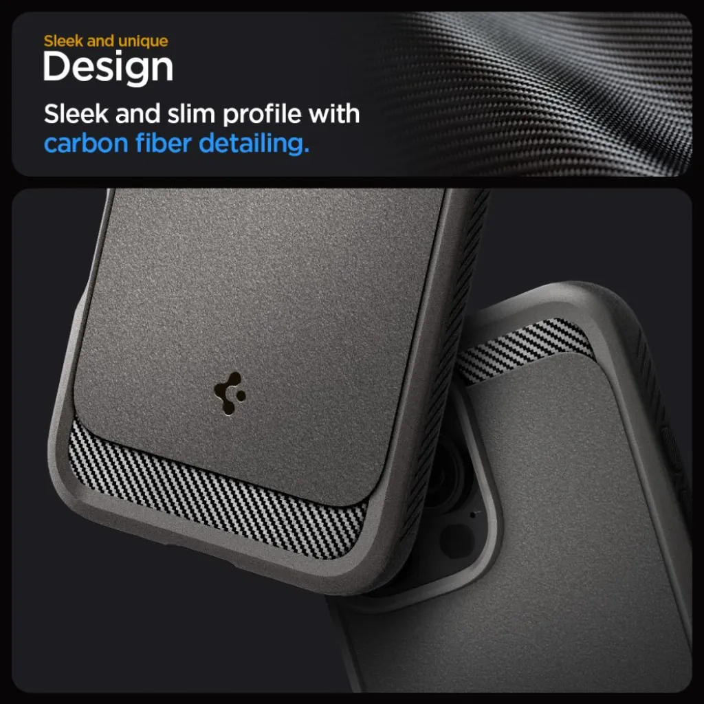  iPhone 16 Pro Szürke Spigen Rugged Armor Mag Magsafe tok - 11