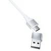 3mk Hyper Kábel 3 az 1-ben USB-A - USB-C / USB-C - micro USB - Lightning 1.5m - fehér - 3. kép