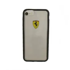 Ferrari Hardcase FEHCRFP7BK iPhone 7/8 /SE 2020 / SE 2022 átlátszó/fekete tok