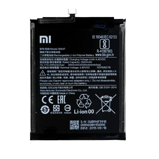 BM4F Xiaomi eredeti akkumulátor 3940mAh (szerviz csomag)