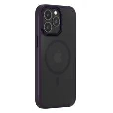 Comma Joy Elegant Mag tok iPhone 15 Pro Max-hoz mély lila színben