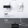 VEGER powerbank 5 000 mAh beépített Type C csatlakozóval PlugOn PD QC3.0 3A 20W W0558 fekete - 4. kép