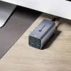 FORCELL F-ENERGY GaN III VT-51 asztali töltő 2 x Type C + 2 x USB A PD QC4.0 SFC2.0 5A 100W szürke - 2. kép