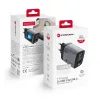 FORCELL F-ENERGY GaN III VT-37 fali utazó töltő LCD kijelzővel 2 x Type C + USB A PD QC4.0 SAM SFC2.0 3,45A 70W szürke - 0. kép