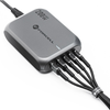 FORCELL F-ENERGY GaN III VT-51 asztali töltő 3 x Typ C + 2 x USB A PD QC4.0 SFC2.0 5A 200W szürke - 3. kép