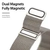 DUX DUCIS szíj MILANESE rozsdamentes acél mágneses Apple Watch 38 / 40 / 41 mm platina - 0. kép