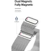 DUX DUCIS Milanese szíj mágneses rögzítésű rozsdamentes acél Apple Watch 38 / 40 / 41 mm szürke - 1. kép